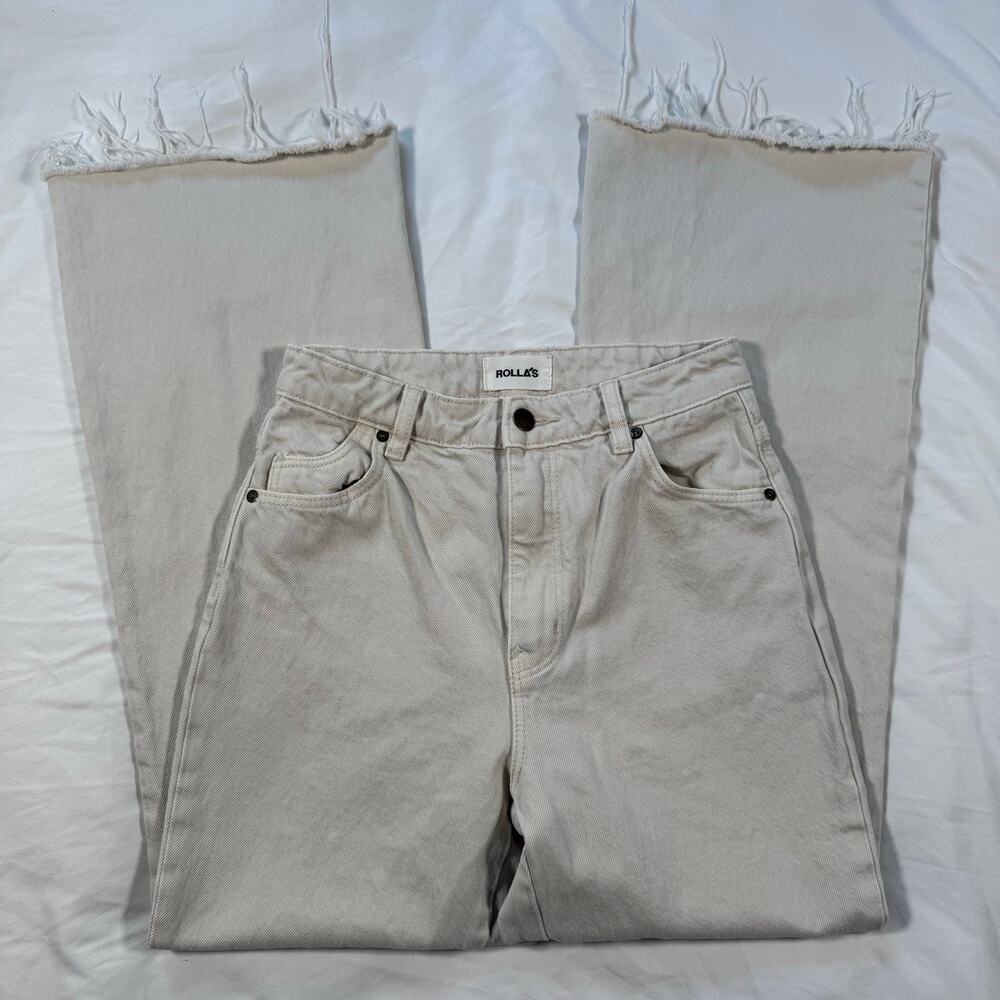 Rolla's womens eastcoast crop salt flare jeans high rise womens size 26